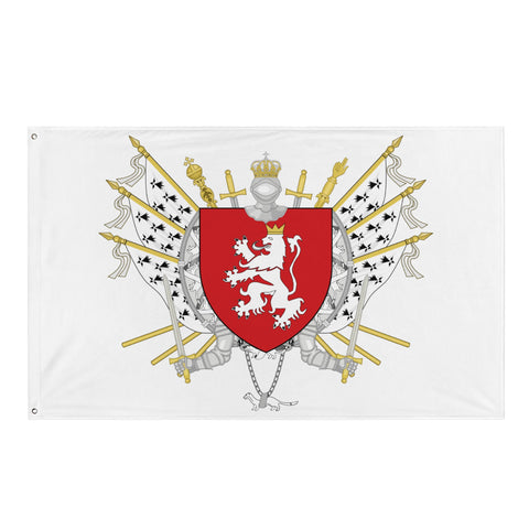 Drapeau - Blason de Vitré (personnalisation)