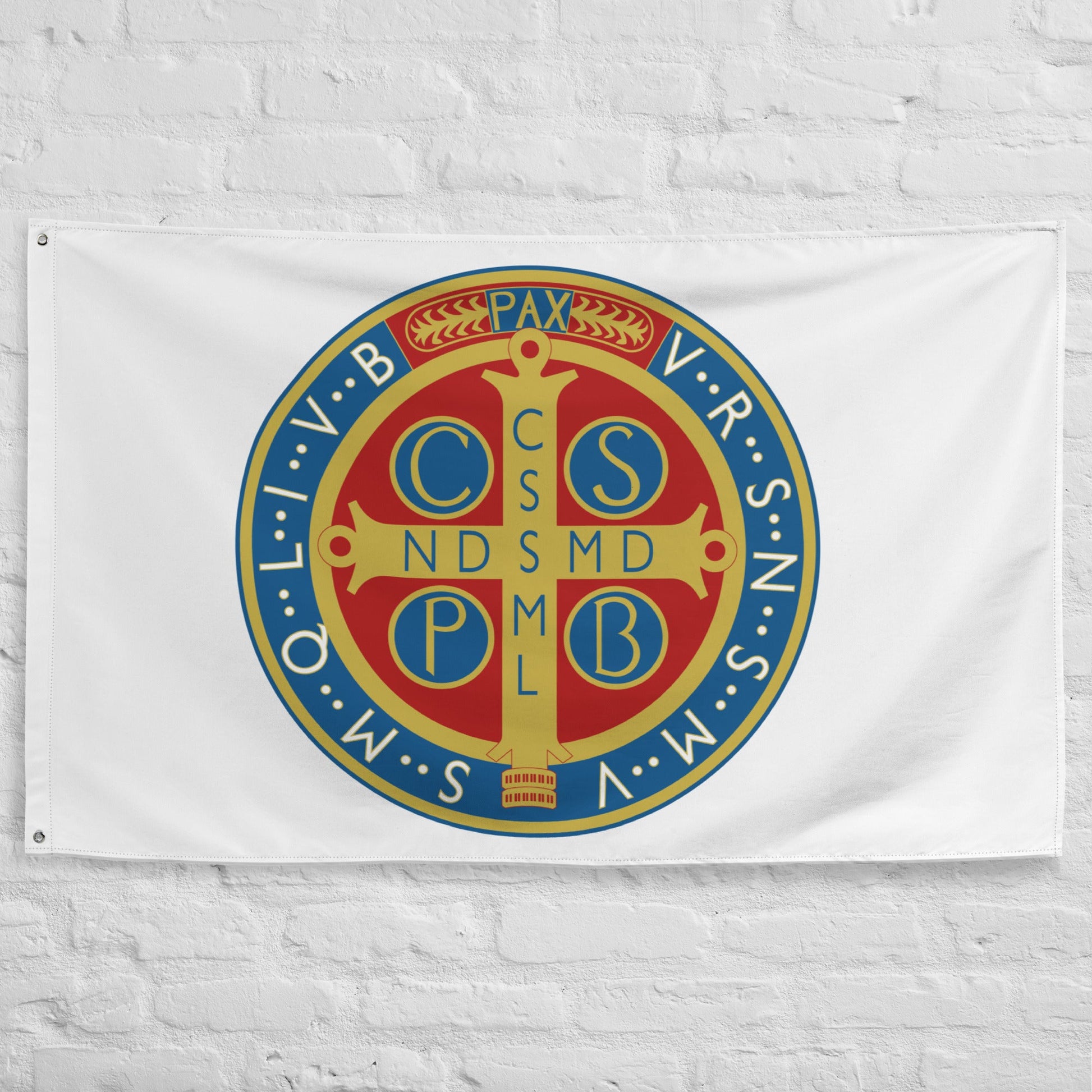 Drapeau - Médaille de Saint-Benoît