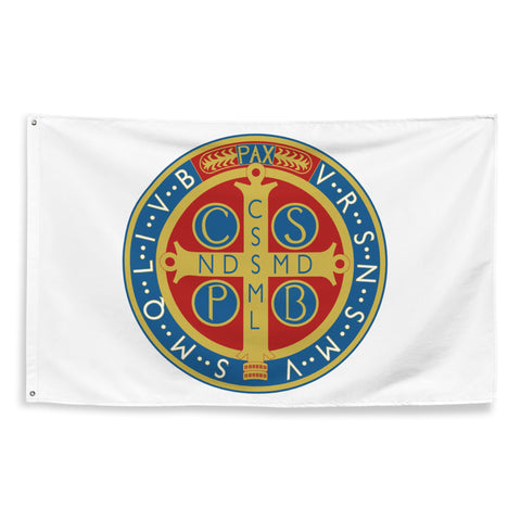 Drapeau - Médaille de Saint-Benoît