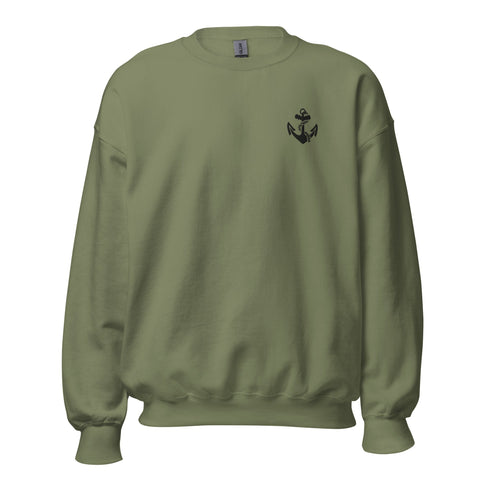 Pull - Insigne Troupes de Marine Vert Militaire / S