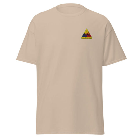 T-shirt - Insigne 2nd Armored Division Sable / S