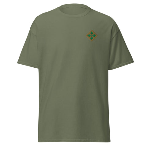 T-shirt - Insigne 4th Infantry Division Vert Militaire / S